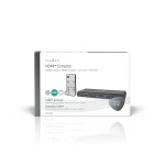 Nedis HDMI™ Erotin | 2x HDMI™ Input | TosLink Female / 1x 3.5 mm / 1x HDMI™ Output / 2x RCA | Maksimi kuvantarkkuus: 4K@60Hz | 18 Gbps | Metalli | Antrasiitti | Laatikko