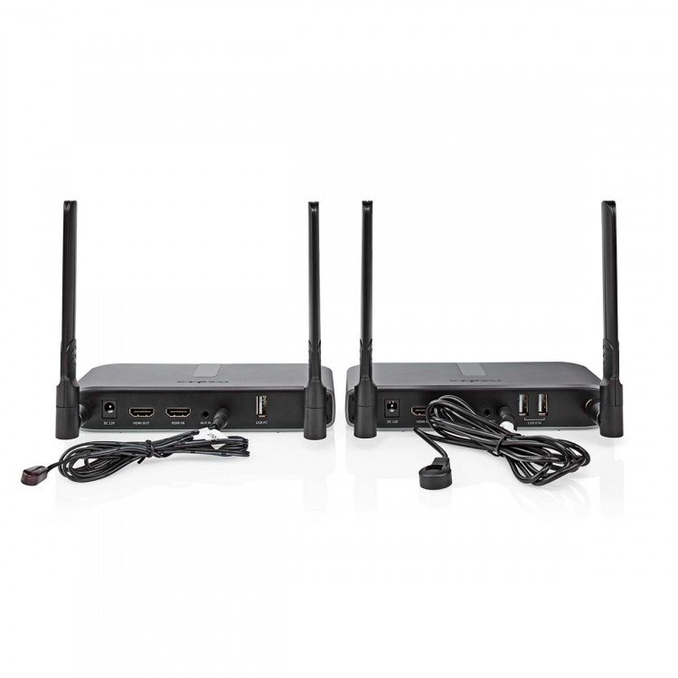 Nedis Langaton HDMI ™ lähetin | Wi-Fi | 5.15 - 5.85 MHz | 100m (suora näköyhteys) | Maksimi kuvantarkkuus: Full HD 1080p | 6.75 Gbps | IR paluutoiminto | ABS-Muovi | Antrasiitti Nedis Langaton HDMI ™ lähetin | Wi-Fi | 5.15 - 5.85 MHz | 100m (suora näköyhteys) | Maksimi kuvantarkkuus: Full HD 1080p | 6.75 Gbps | IR paluutoiminto | ABS-Muovi | Antrasiitti