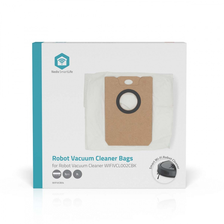 Nedis Pölypussi | 5 kpl | Mikrokuitu | Eniten myyty: Nedis® WIFIVCL002CBK | Valkoinen