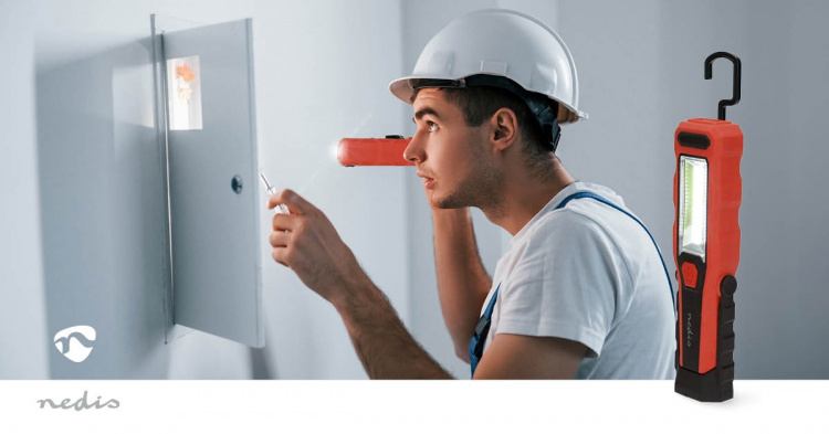 Nedis Työvalaisin | 4 W | Paristokäyttöinen | 5 V DC | N/A | Ladattava | Valon kesto: 5 h | 300 lm | Valoalue: 20 m Nedis Työvalaisin | 4 W | Paristokäyttöinen | 5 V DC | N/A | Ladattava | Valon kesto: 5 h | 300 lm | Valoalue: 20 m