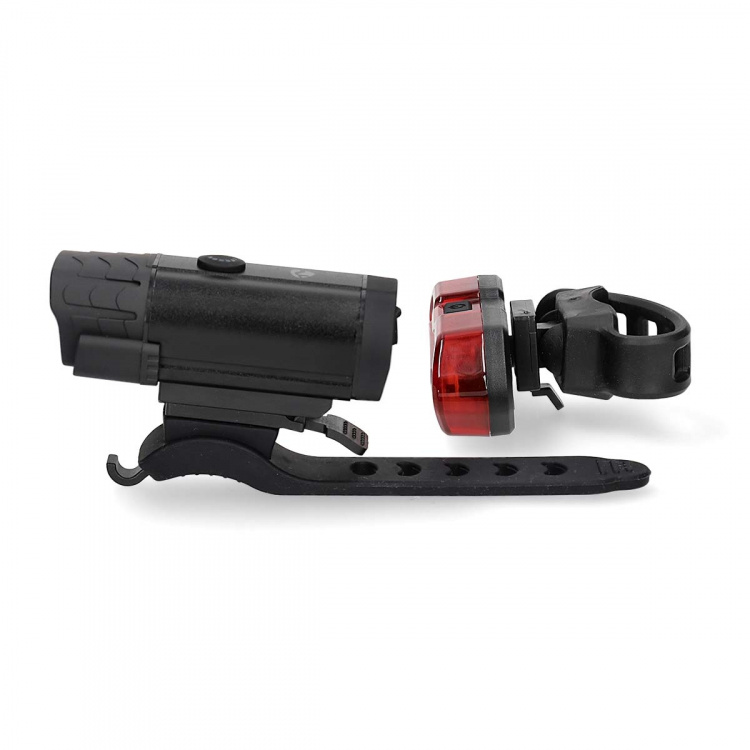 Nedis Polkupyörän Valaisin | Paristokäyttöinen | 5 V DC | 3 W | Paristot sisältyvät | Ladattava | 400 lm | 4.5 lm | 100 m | 110 °