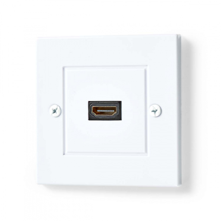 Nedis HDMI™ Seinärasia | 1x HDMI™ Female | 4K@60Hz | HDMI™ Ulostulo | Musta | 18 Gbps | Kullattu | Laatikko Nedis HDMI™ Seinärasia | 1x HDMI™ Female | 4K@60Hz | HDMI™ Ulostulo | Musta | 18 Gbps | Kullattu | Laatikko