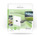 Nedis HDMI™ Seinärasia | 1x HDMI™ Female | 4K@60Hz | HDMI™ Ulostulo | Musta | 18 Gbps | Kullattu | Laatikko Nedis HDMI™ Seinärasia | 1x HDMI™ Female | 4K@60Hz | HDMI™ Ulostulo | Musta | 18 Gbps | Kullattu | Laatikko