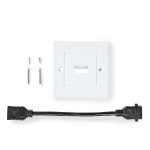 Nedis HDMI™ Seinärasia | 1x HDMI™ Female | 4K@60Hz | HDMI™ Ulostulo | Musta | 18 Gbps | Kullattu | Laatikko Nedis HDMI™ Seinärasia | 1x HDMI™ Female | 4K@60Hz | HDMI™ Ulostulo | Musta | 18 Gbps | Kullattu | Laatikko