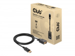 Club 3D Adapter 20 pin DisplayPort han (input) -> 15 pin HD D-Sub (HD-15) han (output) 2 m