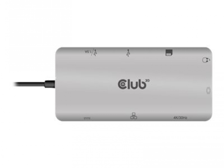 Club 3D USB Gen1 Type-C 9-in-1 hub Dockingstation Club 3D USB Gen1 Type-C 9-in-1 hub Dockingstation