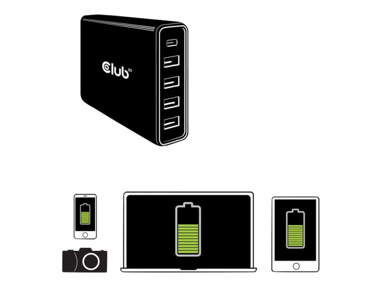 Club 3D 111Watt strömförsörjningsadapter Club 3D 111Watt strömförsörjningsadapter