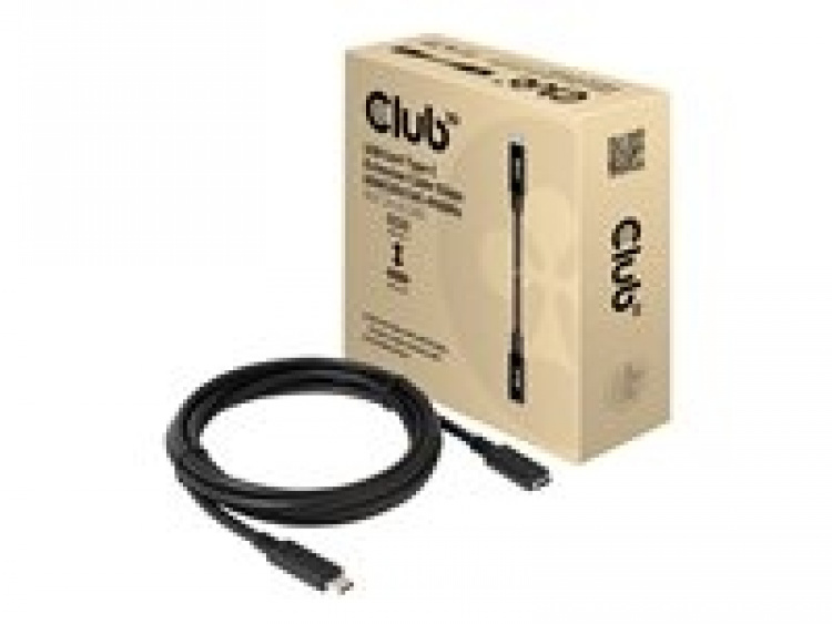 Club 3D USB Type-C förlängningskabel 2m Svart