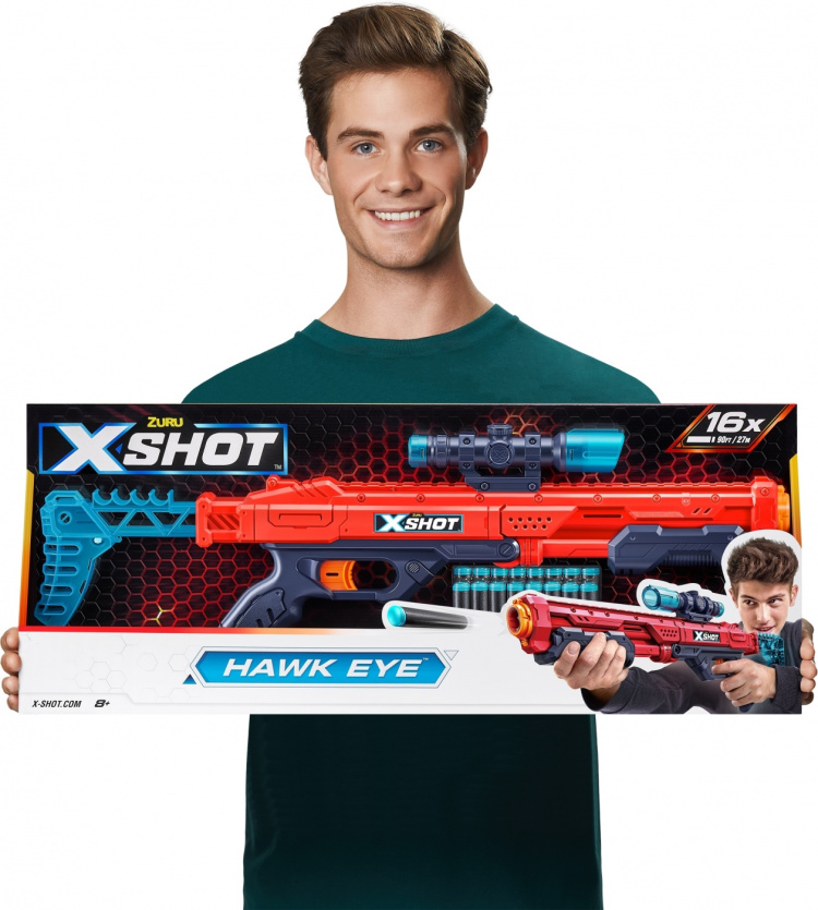 X-Shot Hawk Eye -vaahtomuoviase
