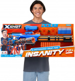 X-Shot Insanity-Motorized Age Fire Gatlin Gun with tripod - vaahtomuoviase