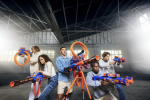 X-Shot Insanity-Motorized Age Fire Gatlin Gun with tripod - vaahtomuoviase