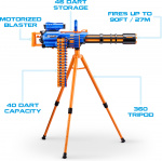 X-Shot Insanity-Motorized Age Fire Gatlin Gun with tripod - vaahtomuoviase