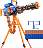 X-Shot Insanity-Motorized Age Fire Gatlin Gun with tripod - vaahtomuoviase