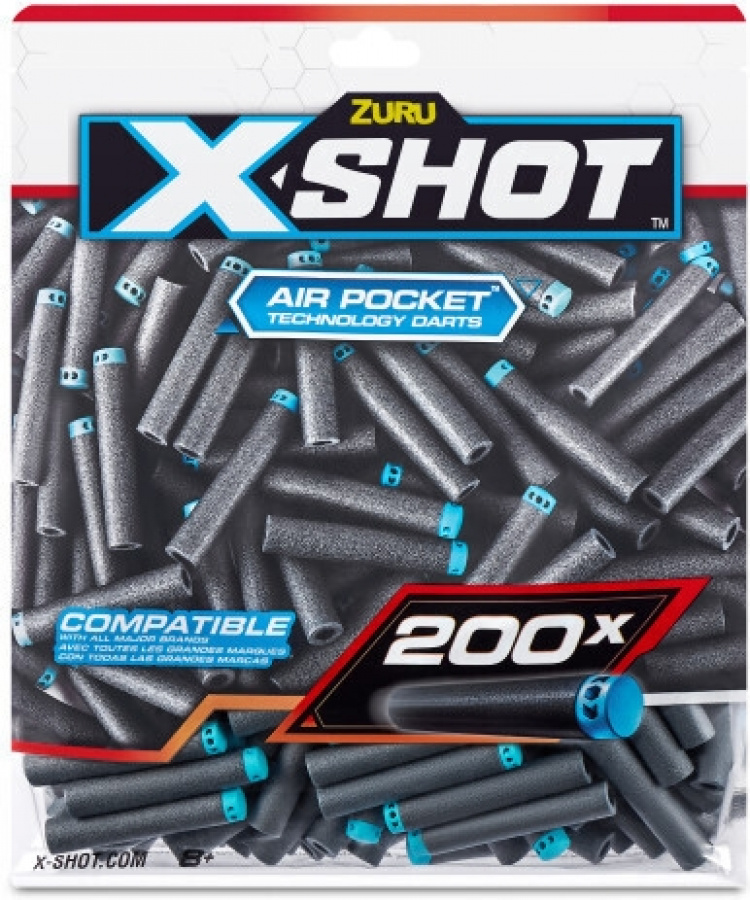 X-Shot Excel Foam Darts - täyttöpakkaus, 200 ammusta X-Shot Excel Foam Darts - täyttöpakkaus, 200 ammusta