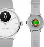 Withings Scanwatch Light -älykello, 37 mm, valkoinen / harmaa