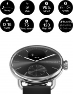 Withings Scanwatch 2 -älykello, 38 mm, musta