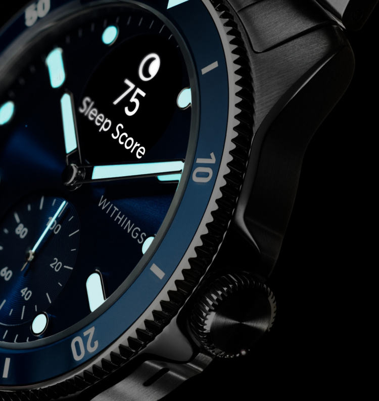 Withings Scanwatch Nova -älykello, 42 mm, sininen