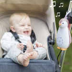 Zazu Zoe -kaiutinyövalo, pingviini, harmaa