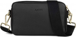 Aarni Crossbody Bag -olkalaukku, musta, hopea vetoketju