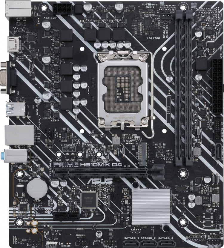 ASUS PRIME H610M-K D4 LGA 1700 mATX-emolevy ASUS PRIME H610M-K D4 LGA 1700 mATX-emolevy
