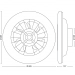 Philips Amigo Takfläkt med LED-belysning Varm-/kallvitt 4000 lm