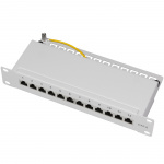 LogiLink Patchpanel 12-portar Cat6 för 10