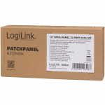 LogiLink Patchpanel 12-portar Cat6 för 10