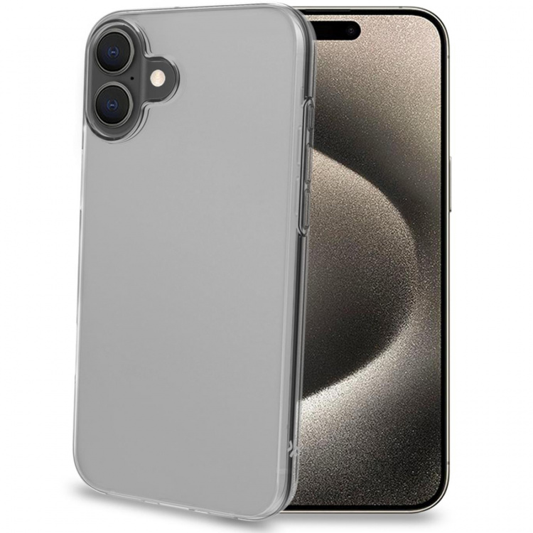 Celly Gelskin TPU Cover iPhone 16 Plus Transparent