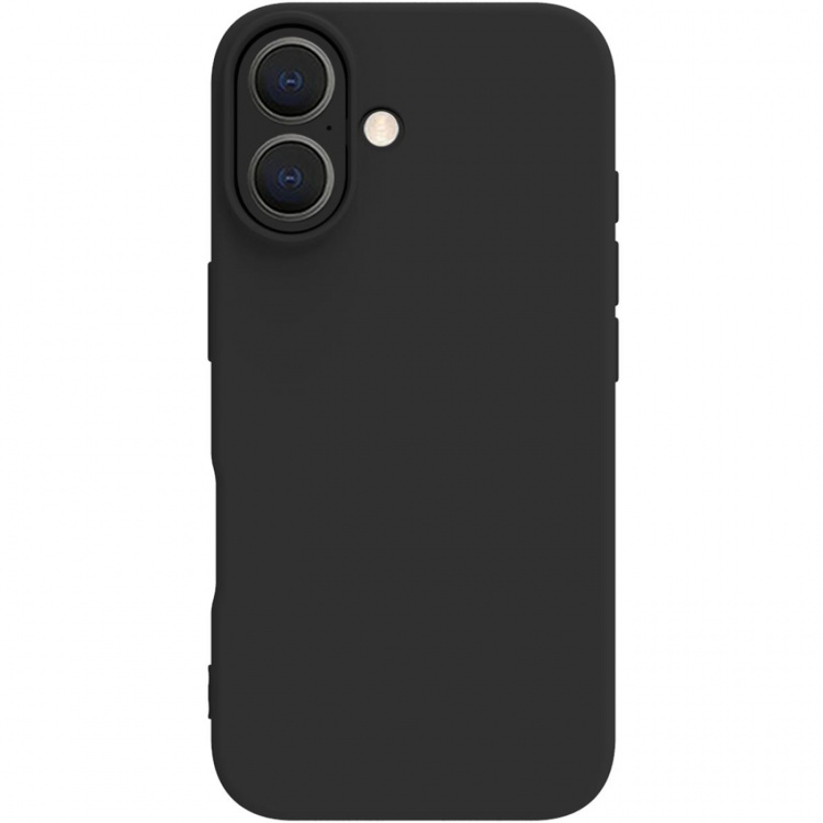 Celly Cromo Soft rubber case iPhone 16 Svart Celly Cromo Soft rubber case iPhone 16 Svart