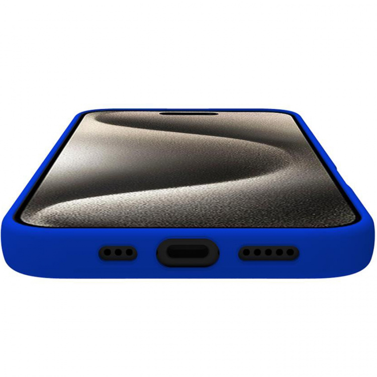 Celly Cromo Soft rubber case iPhone 16 Blå