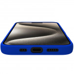 Celly Cromo Soft rubber case iPhone 16 Pro Blå