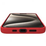 Celly Cromo Soft rubber case iPhone 16 Pro Röd Celly Cromo Soft rubber case iPhone 16 Pro Röd