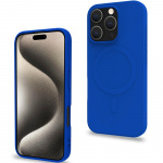Celly Cromomag Magnetic Soft rubber case MagSafe iPhone 16 Pro Blå