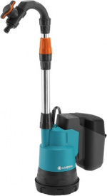 GARDENA 2000/2 18V P4A -sadevesipumppu, akku ja laturi