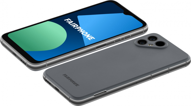 Fairphone 4 5G -puhelin, 128/6 Gt, harmaa