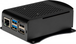 Raspberry Pi alumiinikotelo tuulettimella, Raspberry Pi 5 B, musta