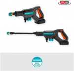 GARDENA AquaClean 24/18V P4A Premium keskipainepesuri vesisäiliöllä, akulla ja laturilla