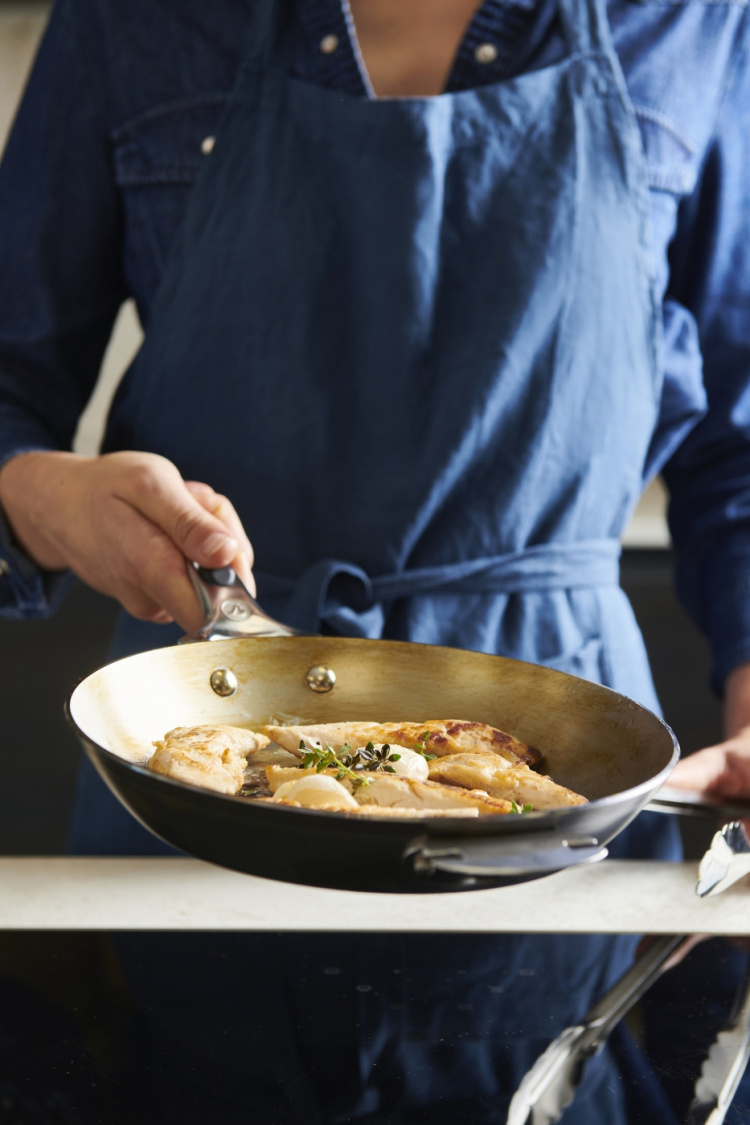 De Buyer Mineral B LOQY paistinpannu, 24 cm, hiiliteräs