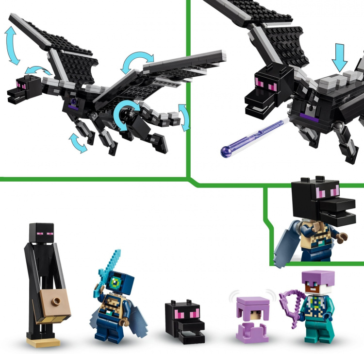 LEGO Minecraft 21264 - Äärilisko ja Äären alus LEGO Minecraft 21264 - Äärilisko ja Äären alus