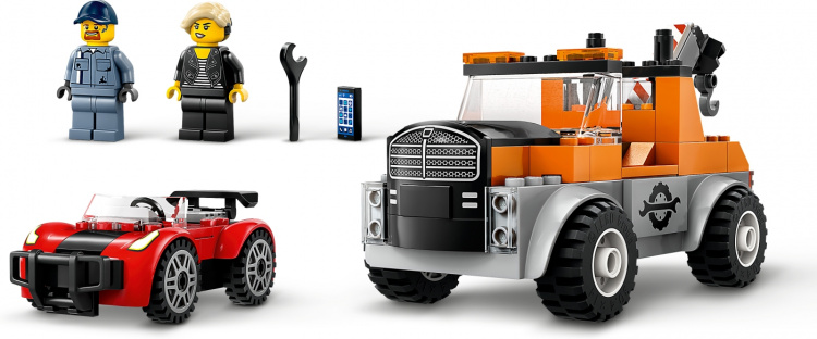 LEGO City Great Vehicles 60435 - Hinausauto ja urheiluautokorjaamo LEGO City Great Vehicles 60435 - Hinausauto ja urheiluautokorjaamo