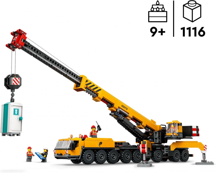 LEGO City Big Vehicles 60409 - Keltainen ajettava rakennusnosturi LEGO City Big Vehicles 60409 - Keltainen ajettava rakennusnosturi