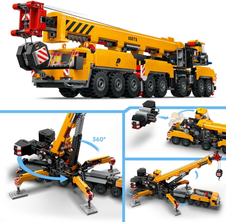 LEGO City Big Vehicles 60409 - Keltainen ajettava rakennusnosturi LEGO City Big Vehicles 60409 - Keltainen ajettava rakennusnosturi