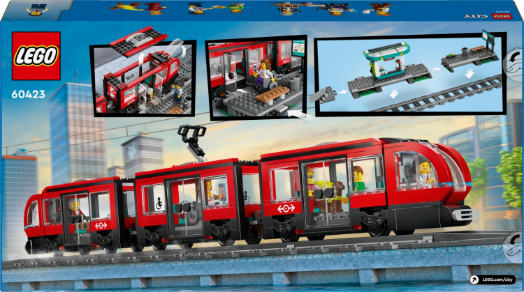 LEGO City Trains 60423 - Keskikaupungin pikaratikkapysäkki LEGO City Trains 60423 - Keskikaupungin pikaratikkapysäkki