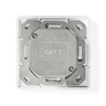 Nedis Verkon seinärasia | Flush Mount | 2-Porttinen port(s) | CAT7 | Suora | Naaras | Kullattu | PVC | Valkea | Laatikko Nedis Verkon seinärasia | Flush Mount | 2-Porttinen port(s) | CAT7 | Suora | Naaras | Kullattu | PVC | Valkea | Laatikko