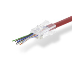 Nedis RJ45-liitin | RJ45 Pass Through | Solid UTP CAT5e | Suora | Kullattu | 10 kpl | Polycarbonate | Läpikuultava | Laatikko Nedis RJ45-liitin | RJ45 Pass Through | Solid UTP CAT5e | Suora | Kullattu | 10 kpl | Polycarbonate | Läpikuultava | Laatikko