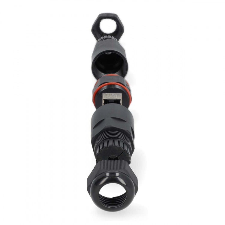 Nedis Verkkoliitin | Ulkokäyttöinen | CAT6 | Suojattu | RJ45 Naaras | RJ45 Naaras | Suora | PVC | Laatikko