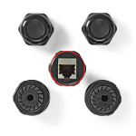 Nedis Verkkoliitin | Ulkokäyttöinen | CAT6 | Suojattu | RJ45 Naaras | RJ45 Naaras | Suora | PVC | Laatikko