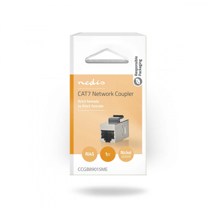 Nedis Verkkoliitin | CAT6a / CAT7 | Suojattu | RJ45 Naaras | RJ45 Naaras | Suora | Metalli | Laatikko Nedis Verkkoliitin | CAT6a / CAT7 | Suojattu | RJ45 Naaras | RJ45 Naaras | Suora | Metalli | Laatikko