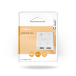 Nedis Verkon seinärasia | Pinta-asennus | 2-Porttinen port(s) | UTP CAT6 | Suora | Naaras | Kullattu | PVC | Valkoinen | Laatikko