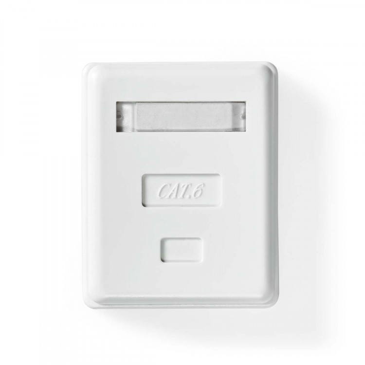 Nedis Verkon seinärasia | Pinta-asennus | 1-Port port(s) | UTP CAT6 | Suora | Naaras | Kullattu | ABS-Muovi | Valkoinen | Laatikko